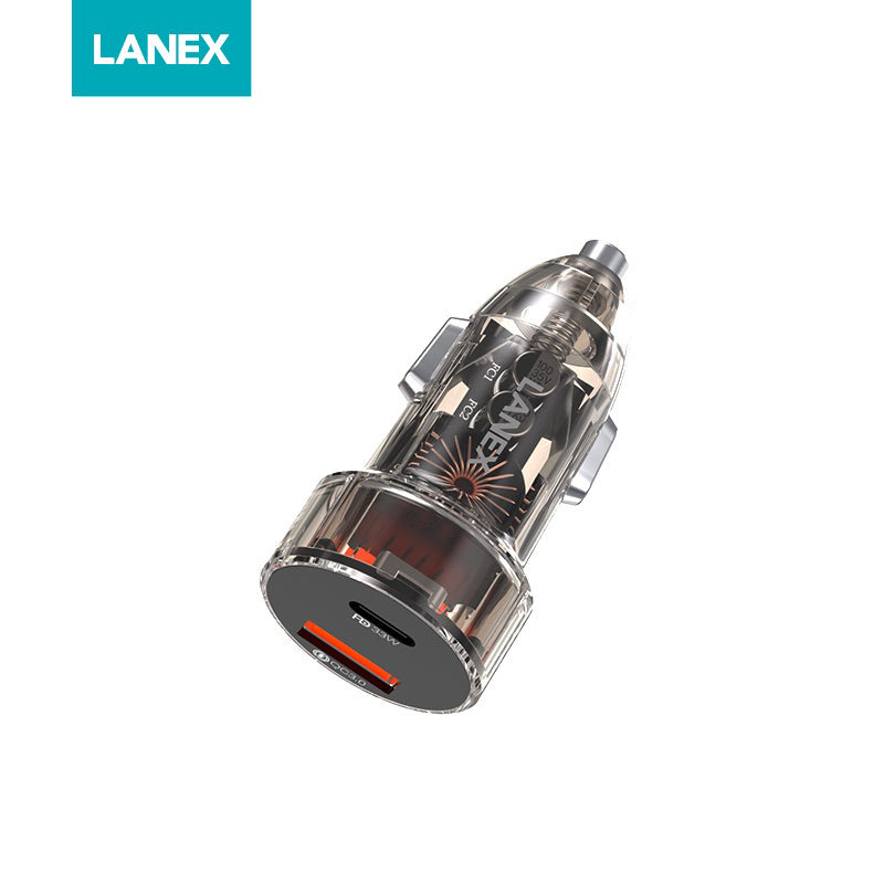 LANEX LQ10 PD33W+24W FAST CHARGING CAR CHARGER