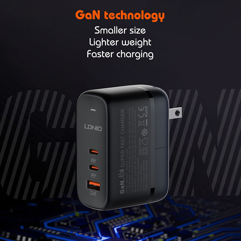LDNIO Q367 65W GaN Supper Fast Charger