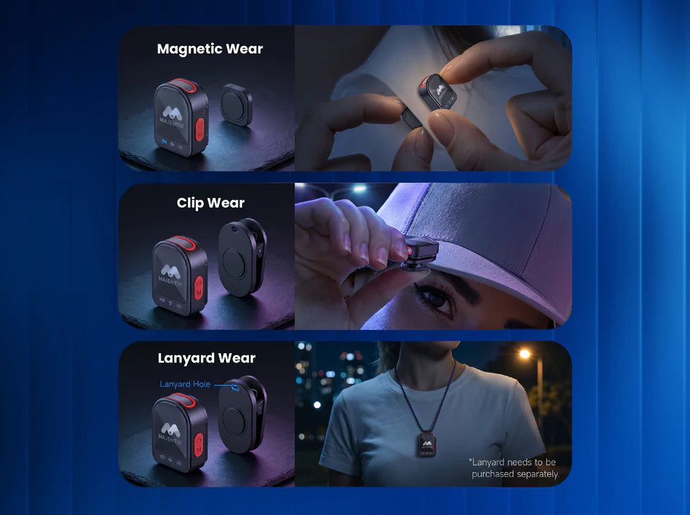 MAJENTIK MM-001 2-in-1 Magnetic Wireless Microphone