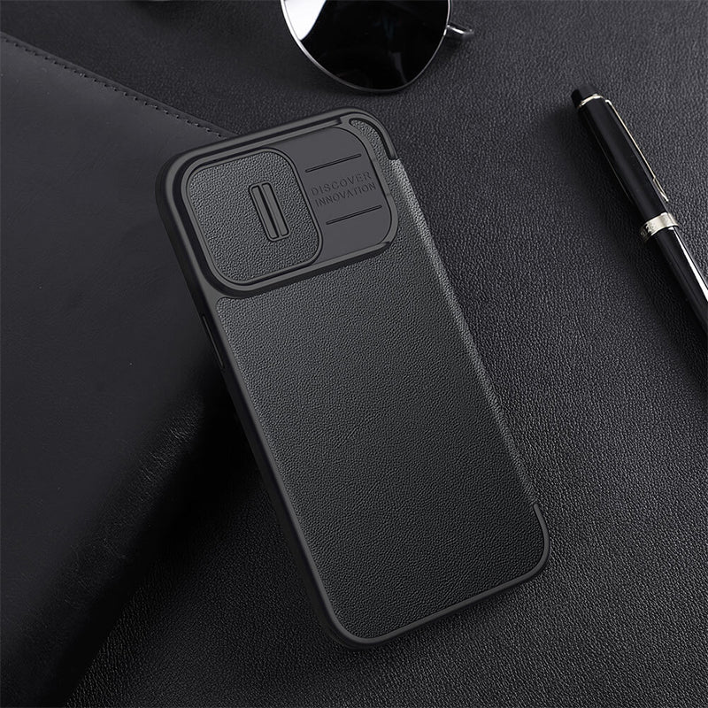 Nillkin Qin Pro Plain Leather + Cloth case for Apple iPhone