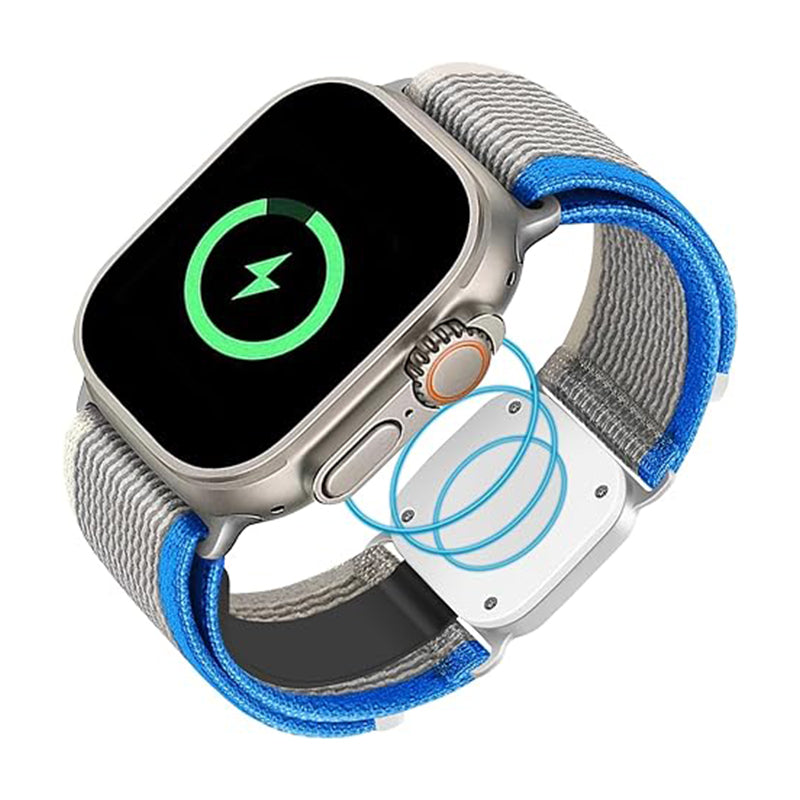 Nylon Band and Portable charger 2 in 1 Watch Apple