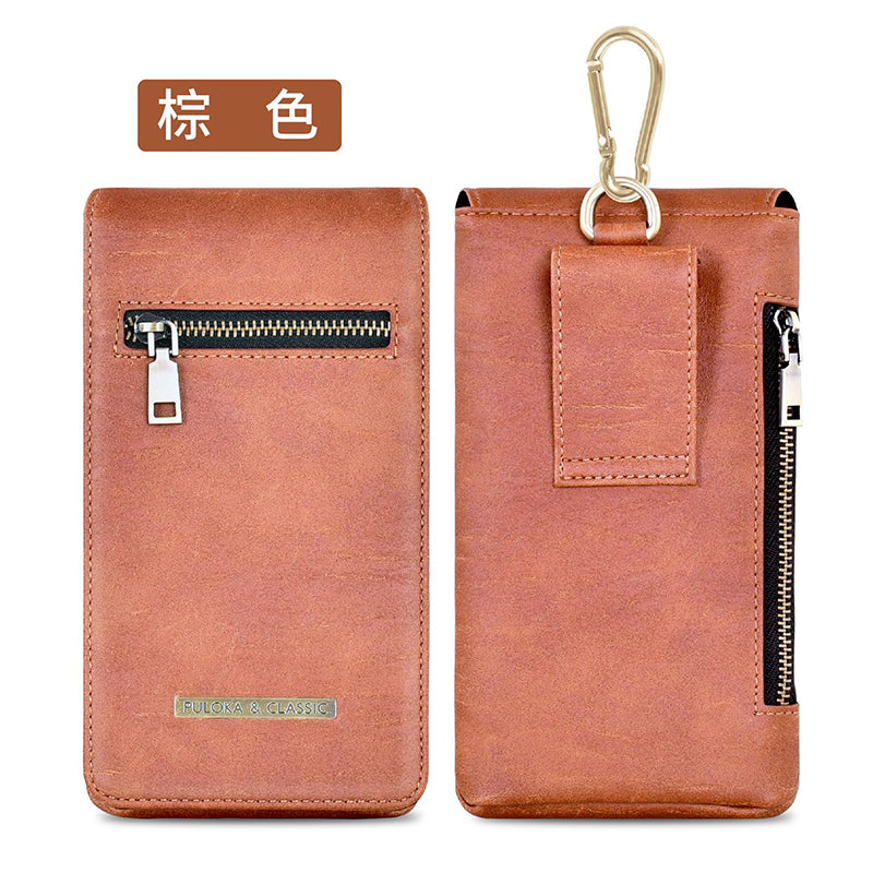 PULOKA Multi-Function Mobile Phone Waist Bag Front zipper