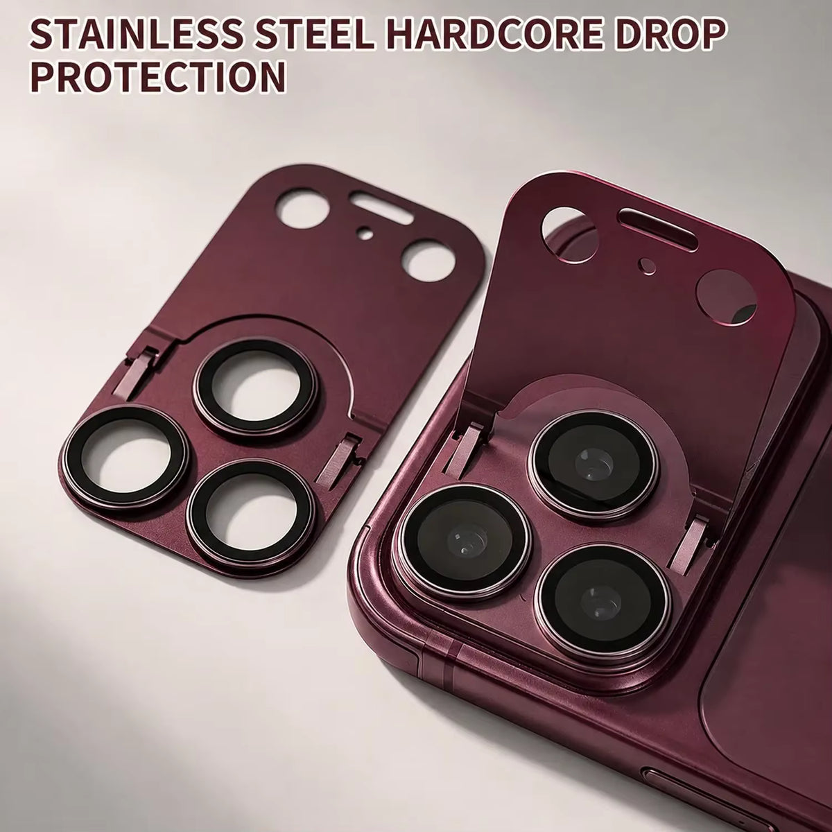Metal and Tempered Glass Rear Camera Lens Protector For iPhone 18 Pro Max