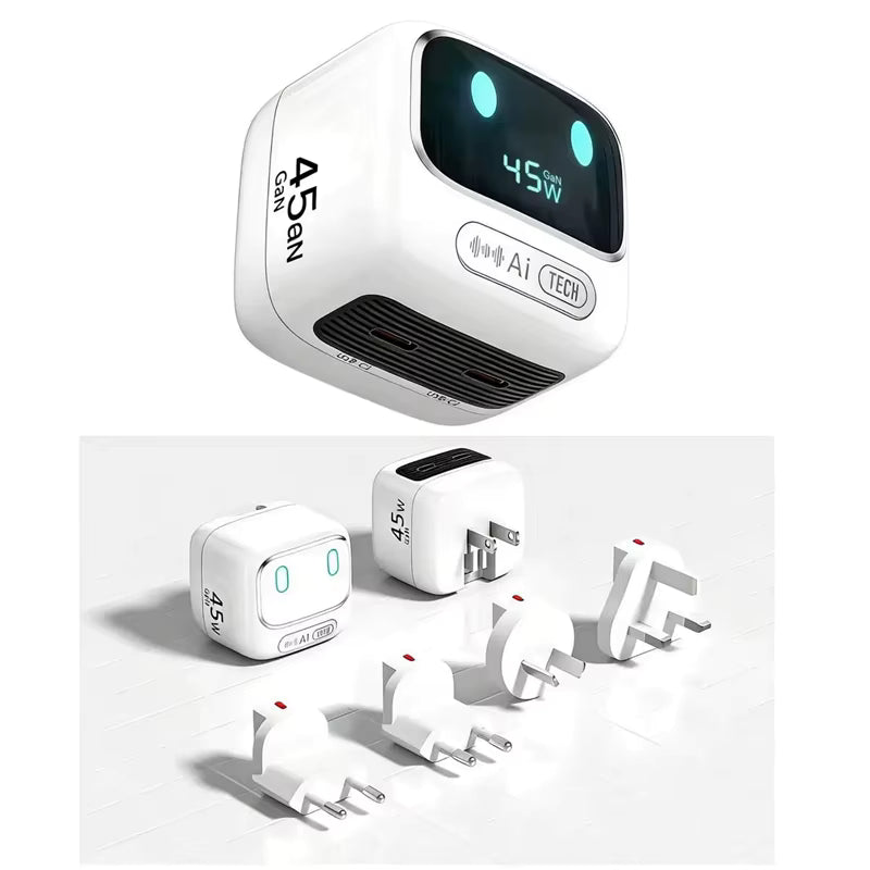 Green C+C AI Night Light GaN Charger45W