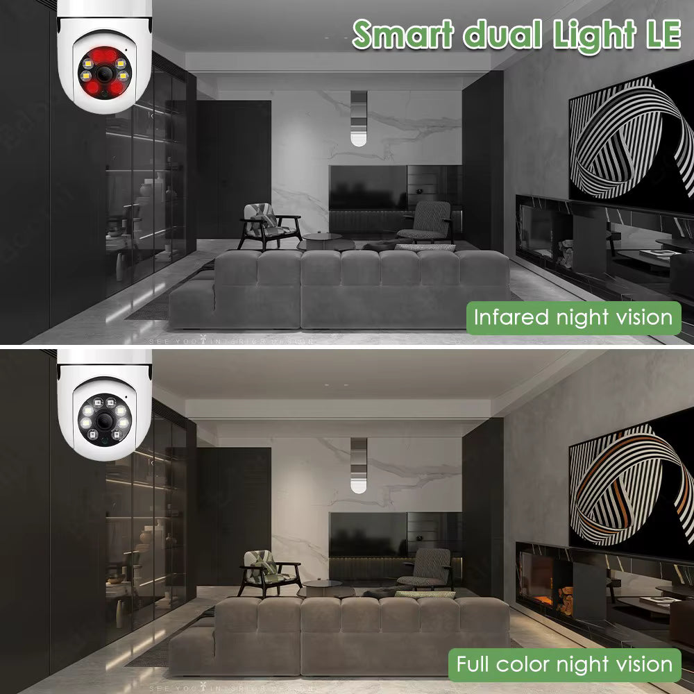 WIFI Smart Bulb Security Camera V380
