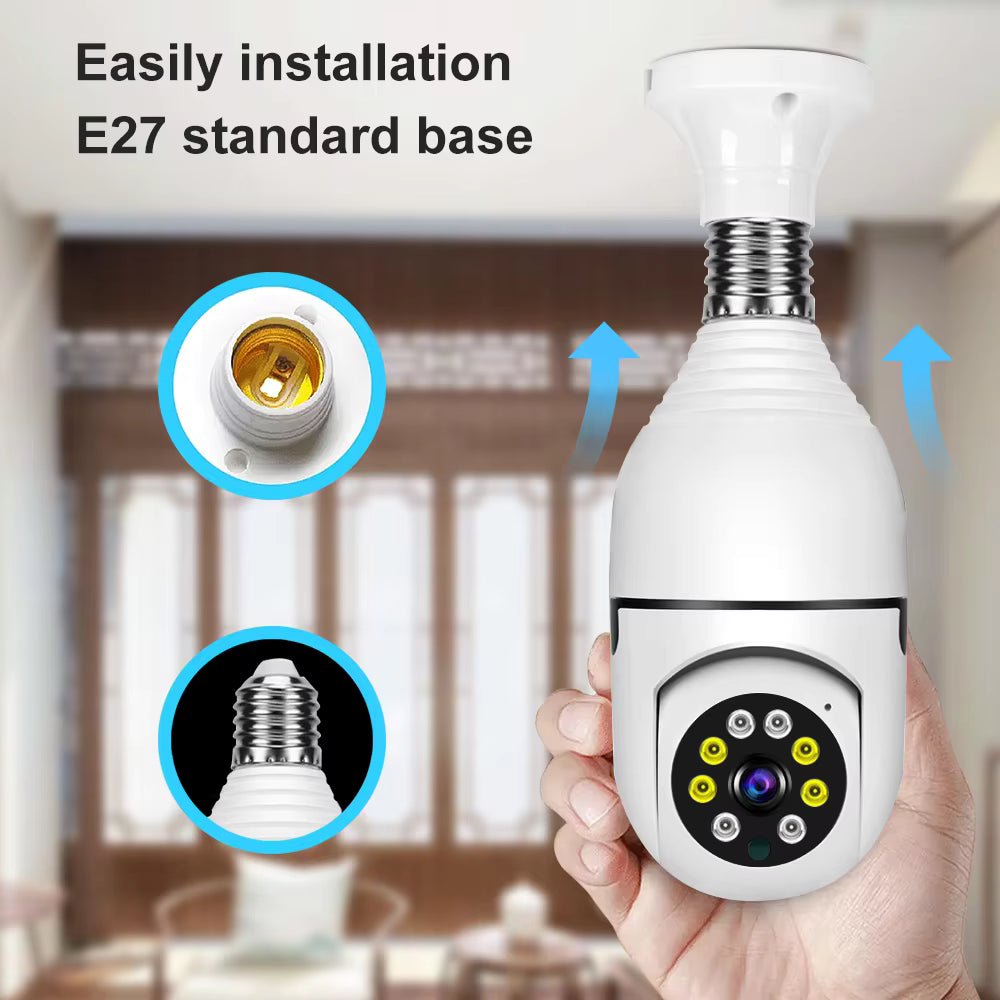 WIFI Smart Bulb Security Camera V380