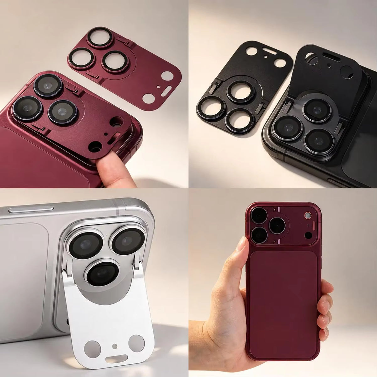 Metal and Tempered Glass Rear Camera Lens Protector For iPhone 18 Pro Max