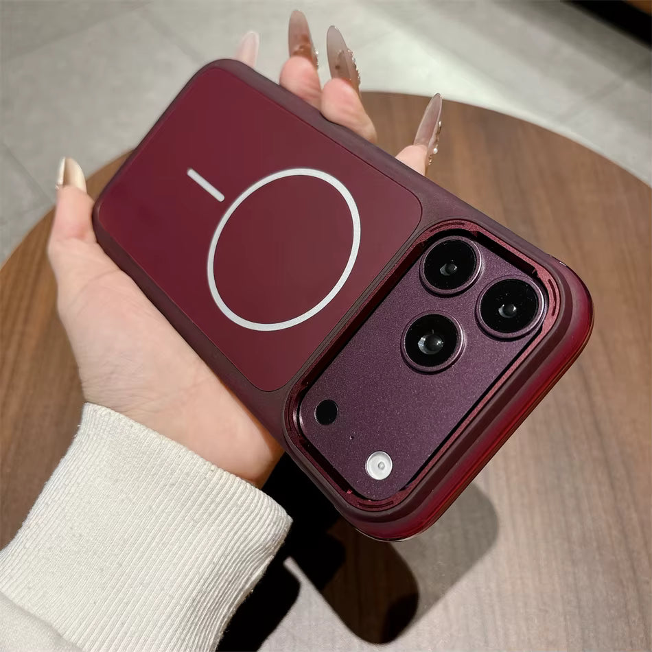 Luxury Magnetic Matte Acrylic Phone Case For iPhone