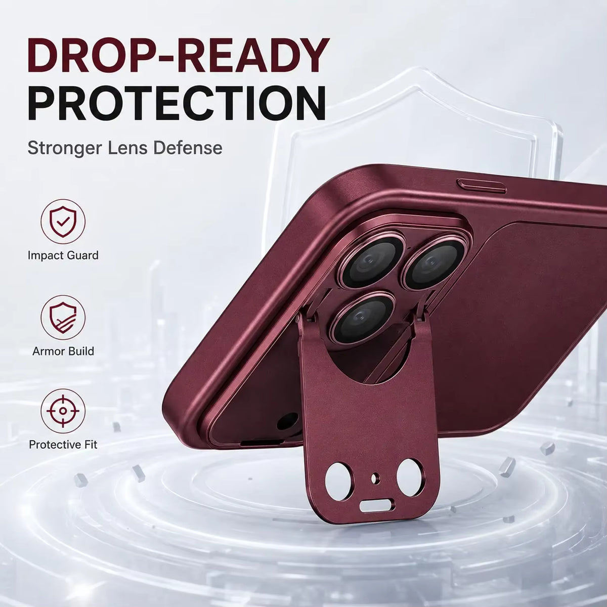Metal and Tempered Glass Rear Camera Lens Protector For iPhone 18 Pro Max
