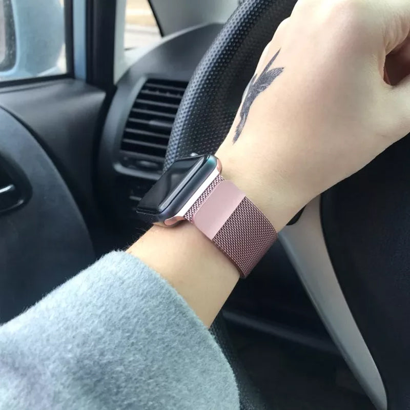 Stainless Steel Magnetic Apple Watch Strap Band