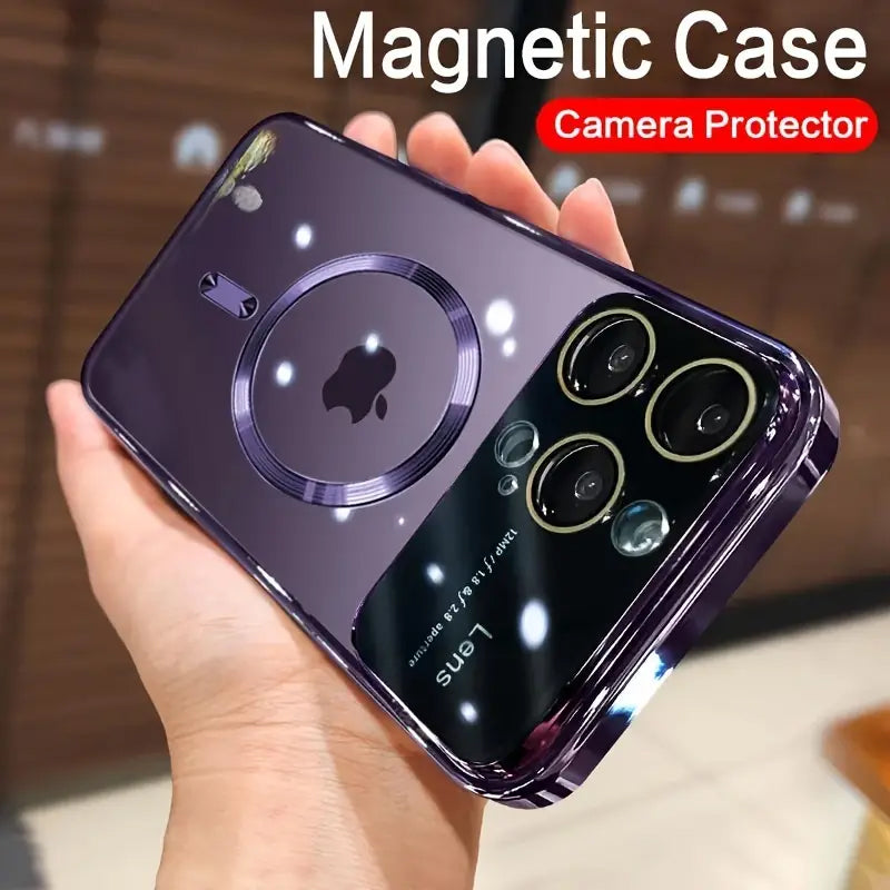 Transparent MagSafe Lens Case