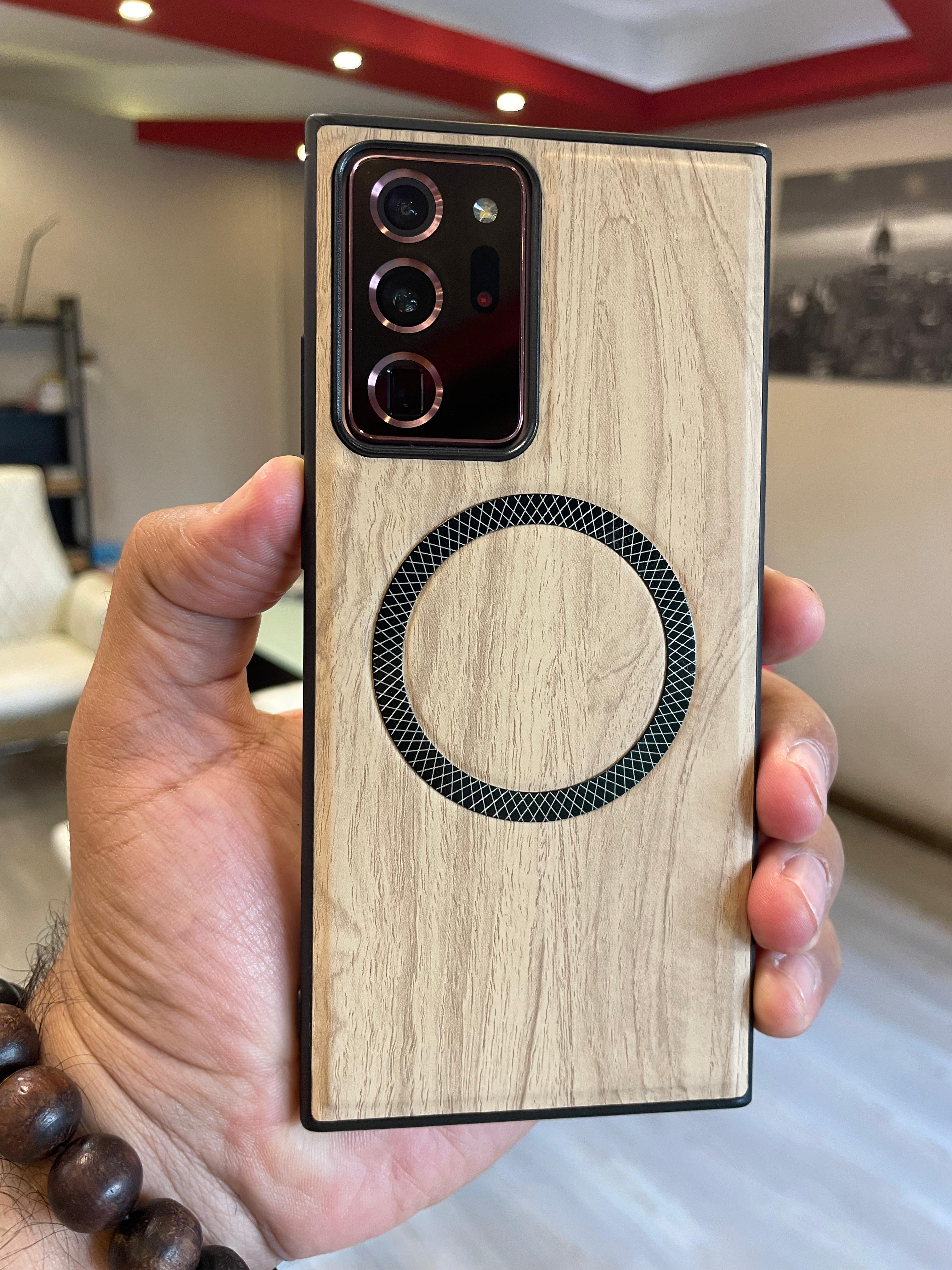 Elegant wooden case For Note 20 U (Beige)