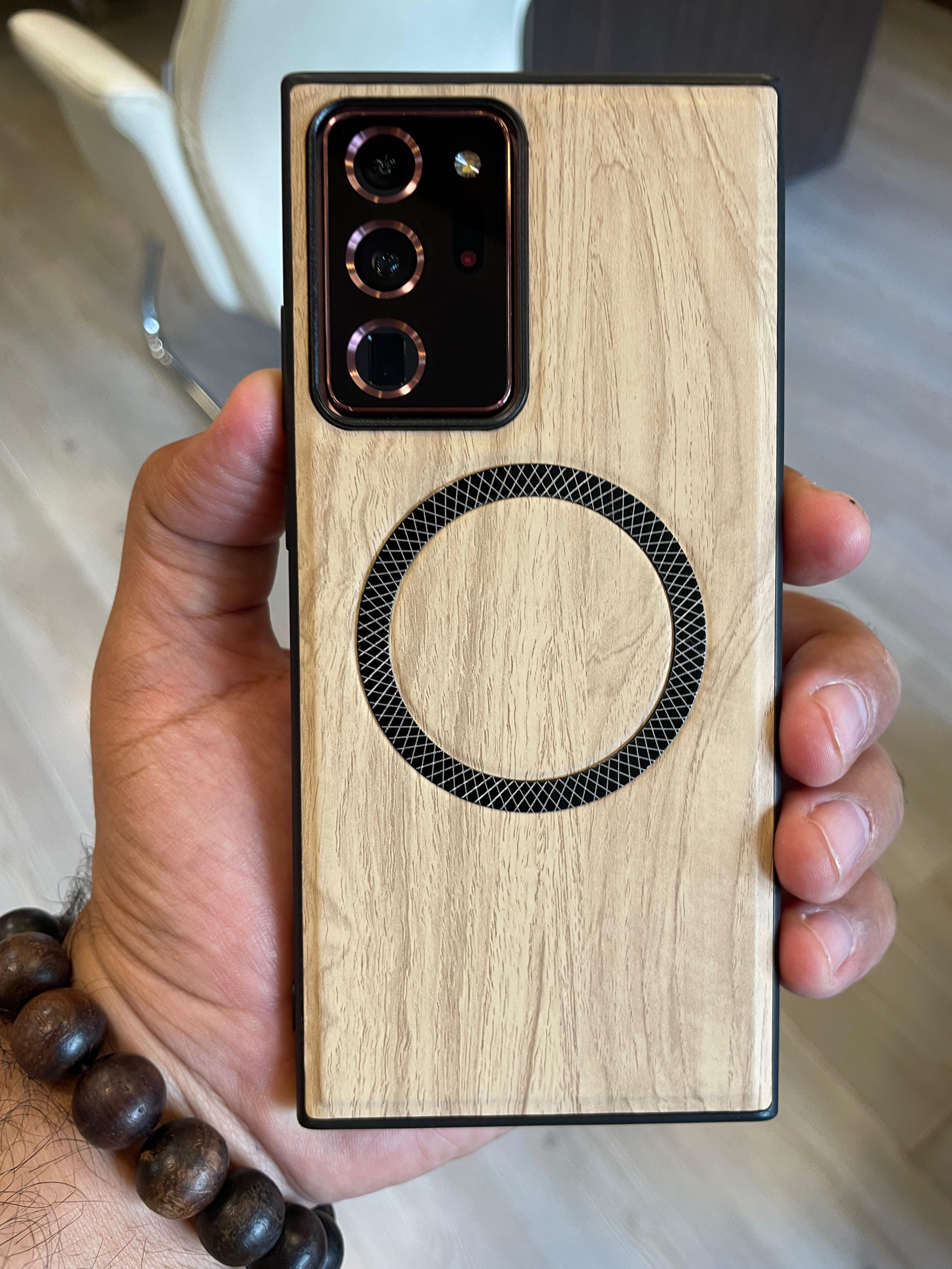 Elegant wooden case For Note 20 U (Beige)