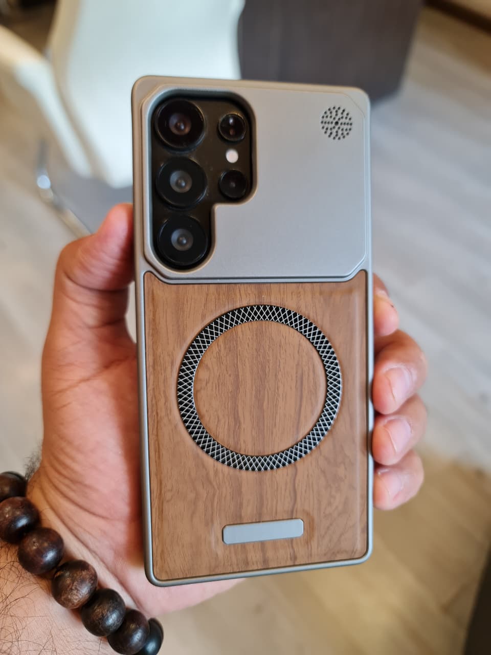 Elegant wooden case For Samsung