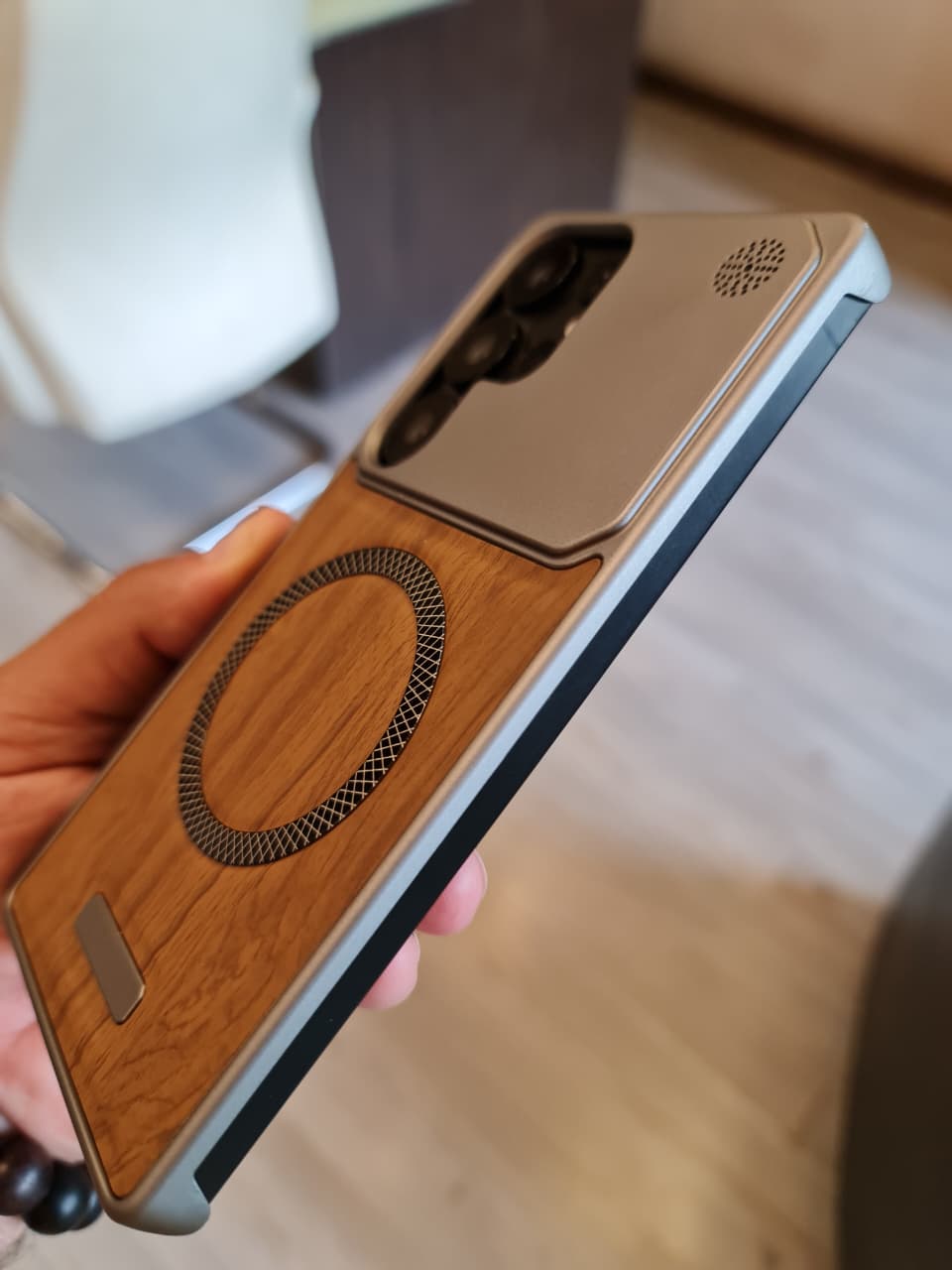 Elegant wooden case For Samsung