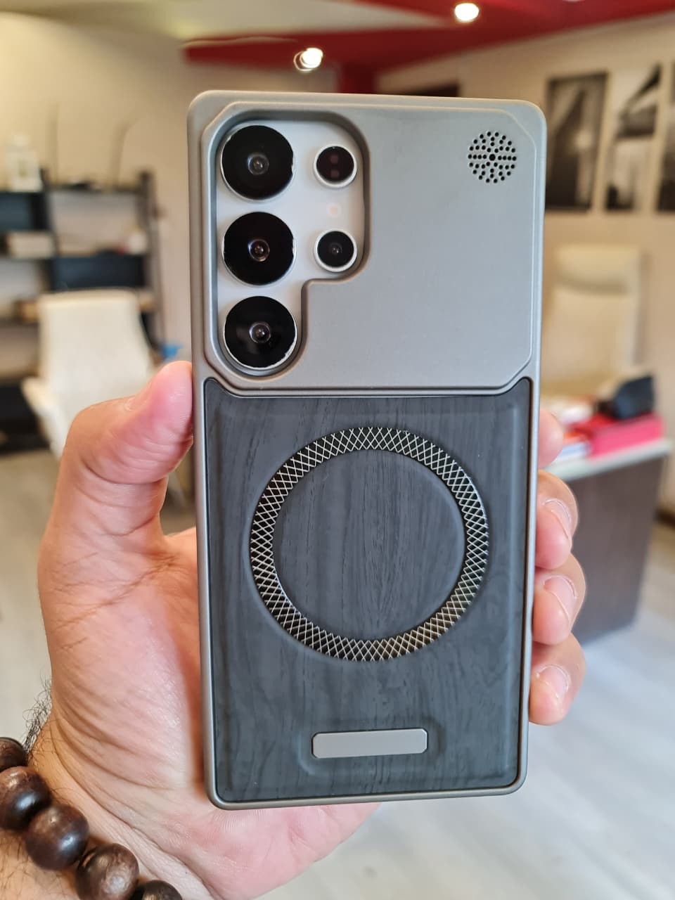 Elegant wooden case For Samsung