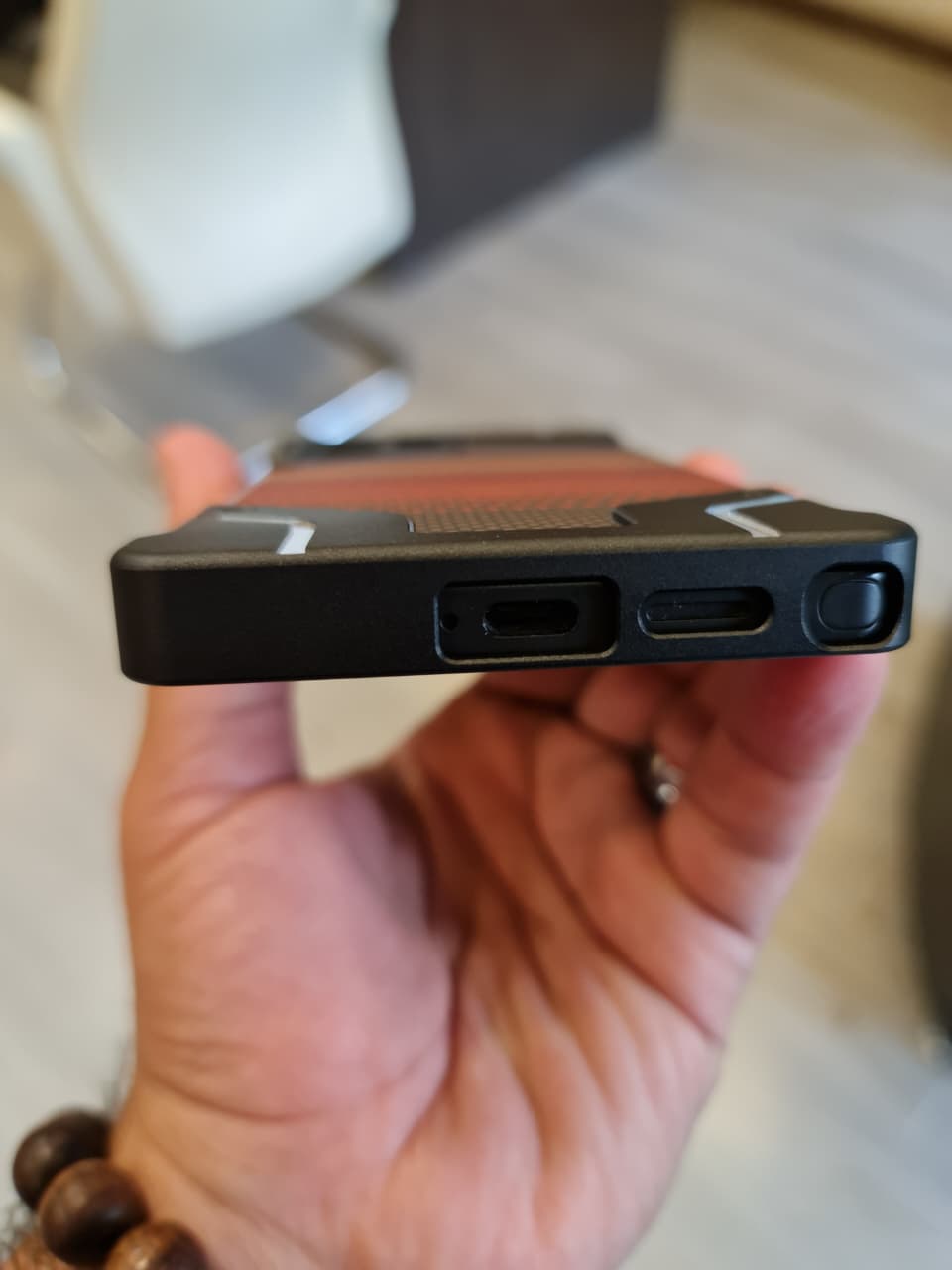 Gorgeous metal carbon case For Samsung