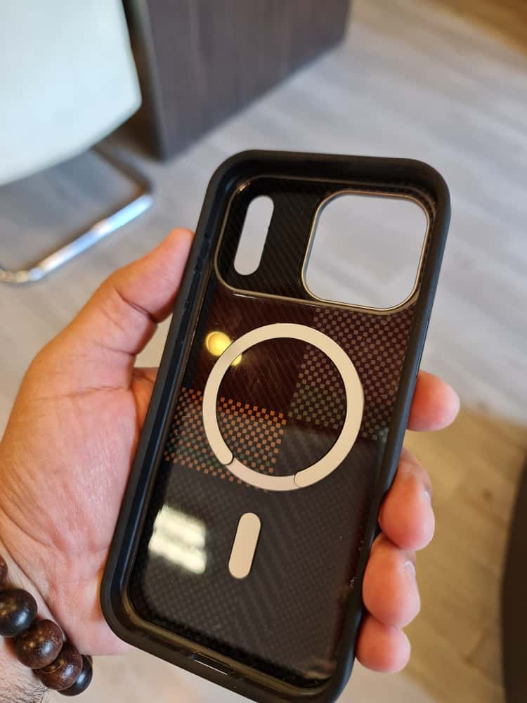 Twin Side Carbon Fiber Magsafe Phone Case