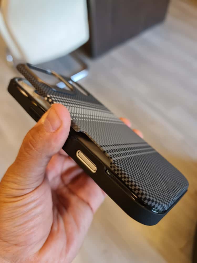 Twin Side Carbon Fiber Magsafe Phone Case (Grey)