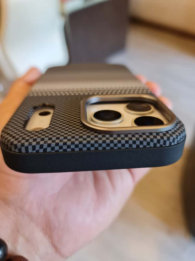 Twin Side Carbon Fiber Magsafe Phone Case (Grey)