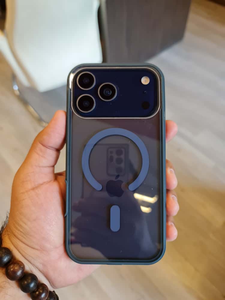 Twin Side Carbon Fiber Magsafe Phone Case (Blue)