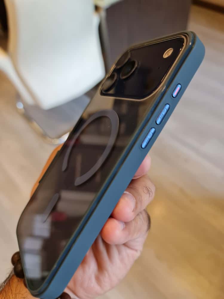 Twin Side Carbon Fiber Magsafe Phone Case (Blue)