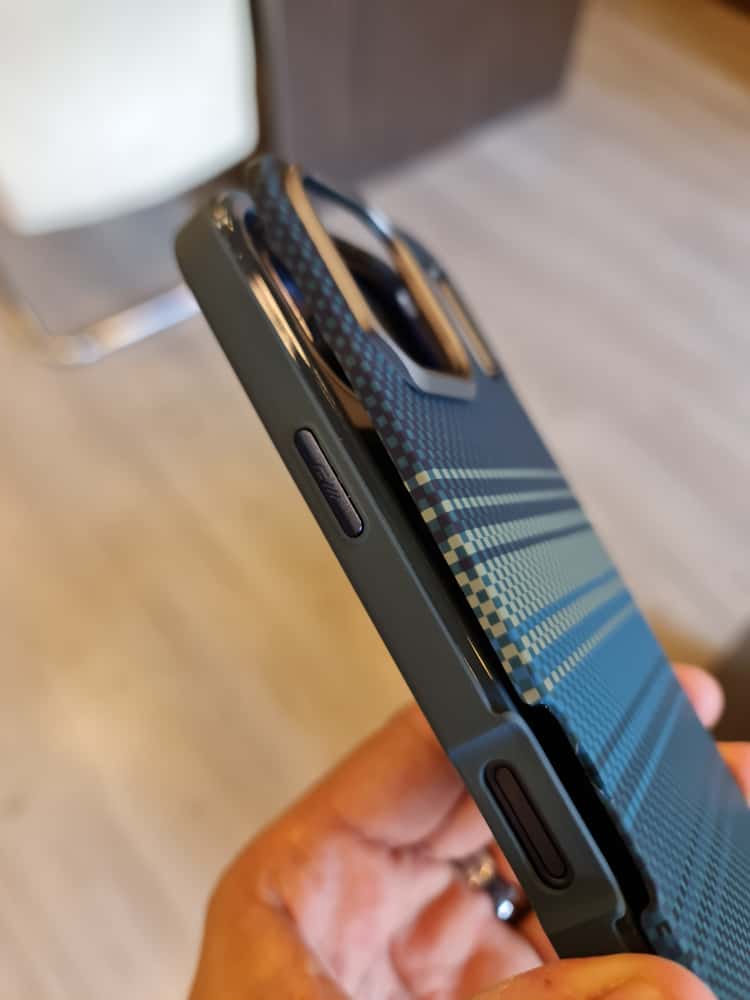 Twin Side Carbon Fiber Magsafe Phone Case (Blue)