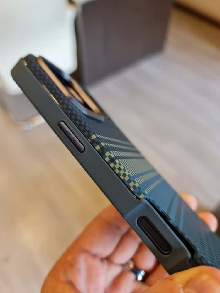 Twin Side Carbon Fiber Magsafe Phone Case (Blue)