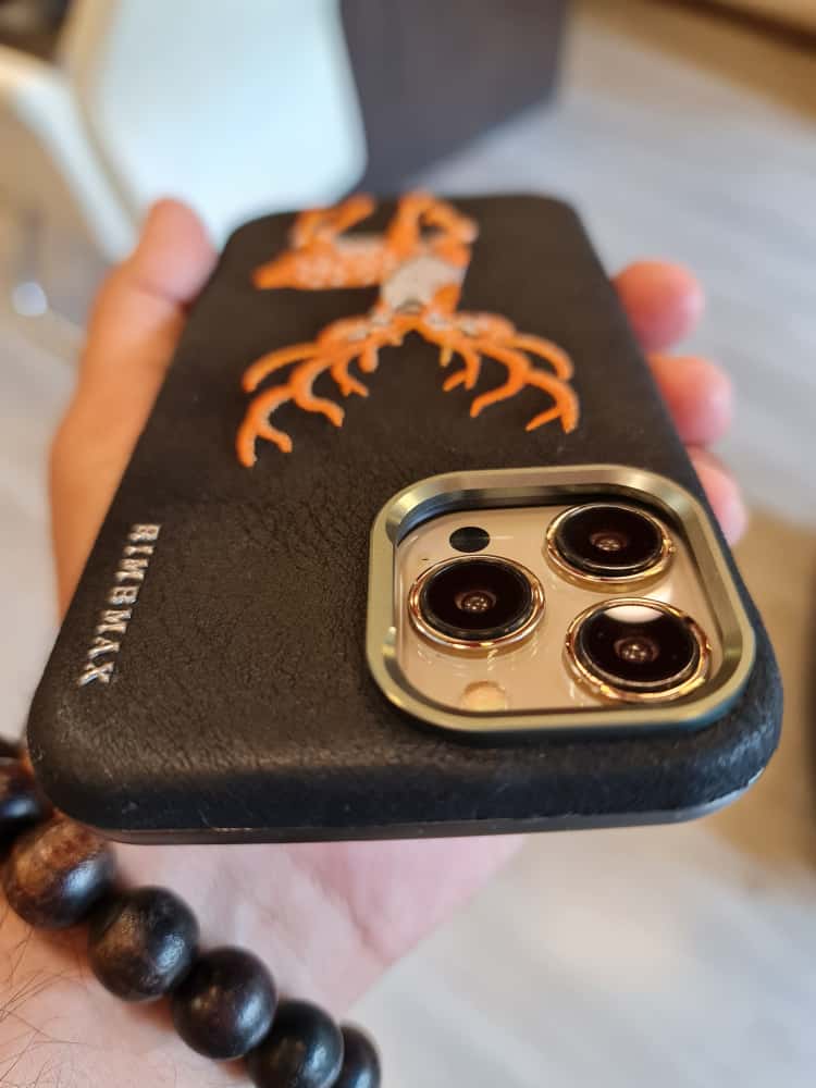 RMBMAX Embroidery Leather  Frame Lens Case deer