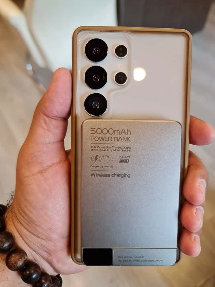 Twin Side Carbon Fiber Magsafe Phone Case For Samsung (Brown)