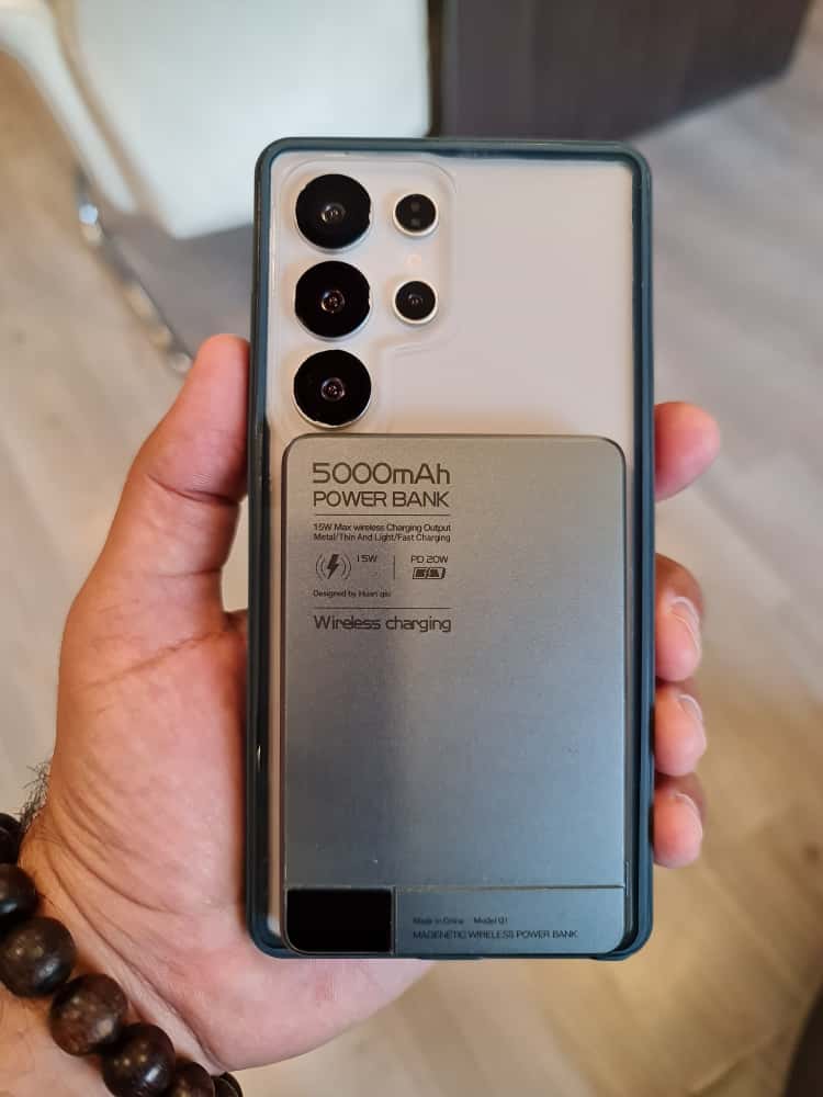 Twin Side Carbon Fiber Magsafe Phone Case For Samsung (Blue)