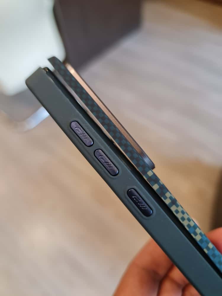 Twin Side Carbon Fiber Magsafe Phone Case For Samsung (Blue)