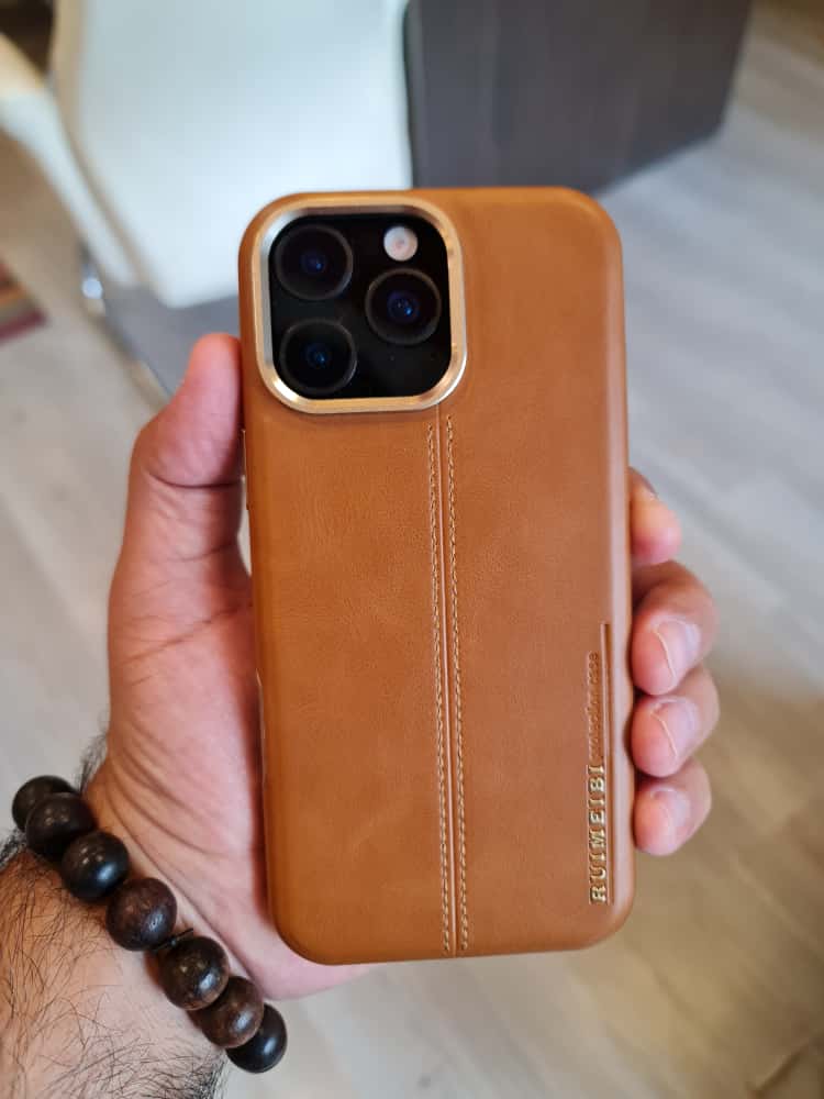 RIMBMAX iPhone Leather Custom Design Magnetic Protective Back Cover