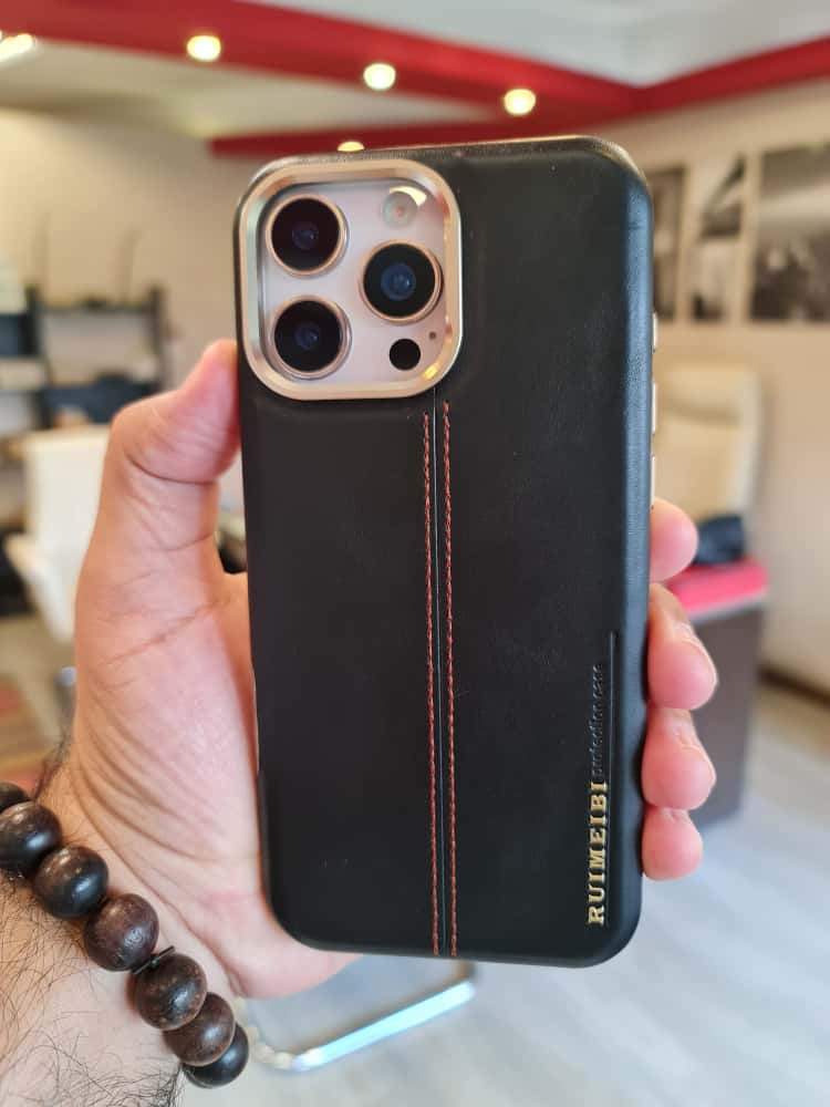 RIMBMAX iPhone Leather Custom Design Magnetic Protective Back Cover