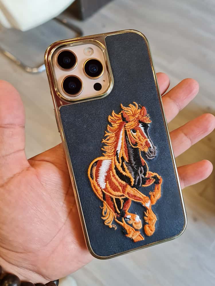 RMBMAX Embroidery Leather Frame Lens Case shape 3