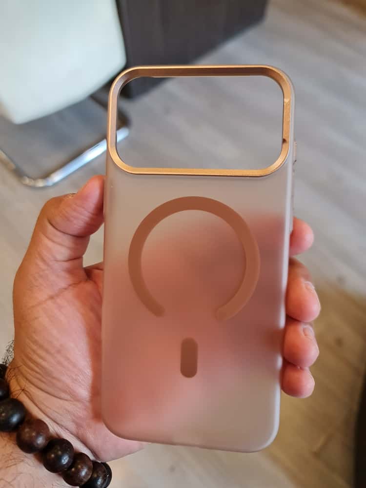 Gorgeous clear frosted case for iPhone(Orange)