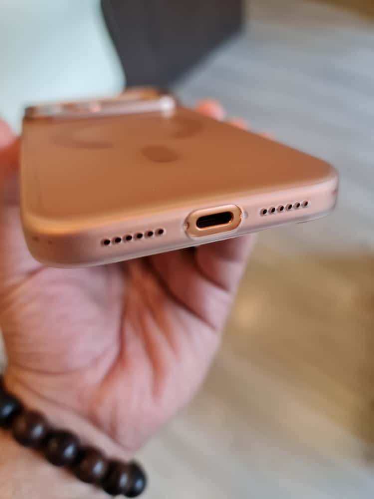 Gorgeous clear frosted case for iPhone(Orange)