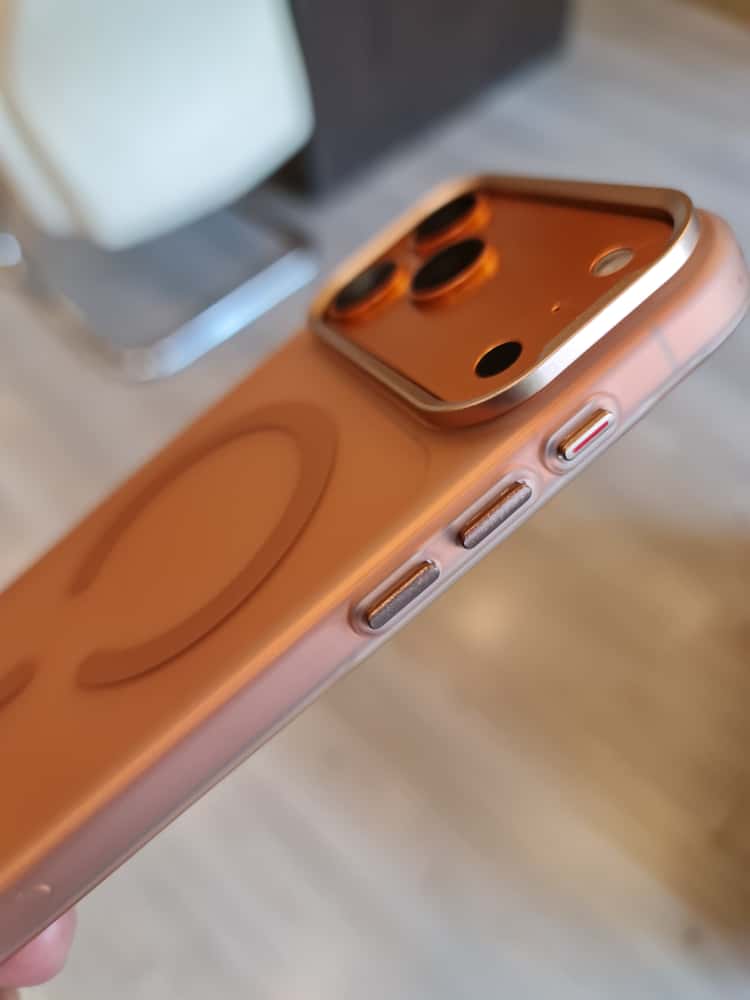 Gorgeous clear frosted case for iPhone(Orange)