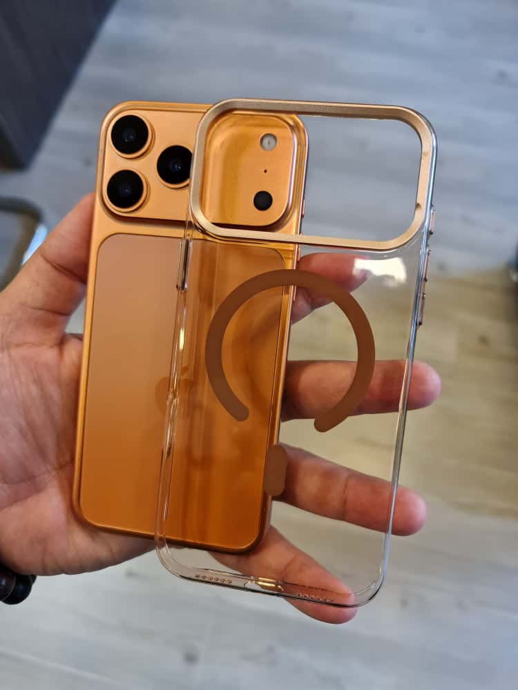 Gorgeous clear glossy case for iPhone (Orange)