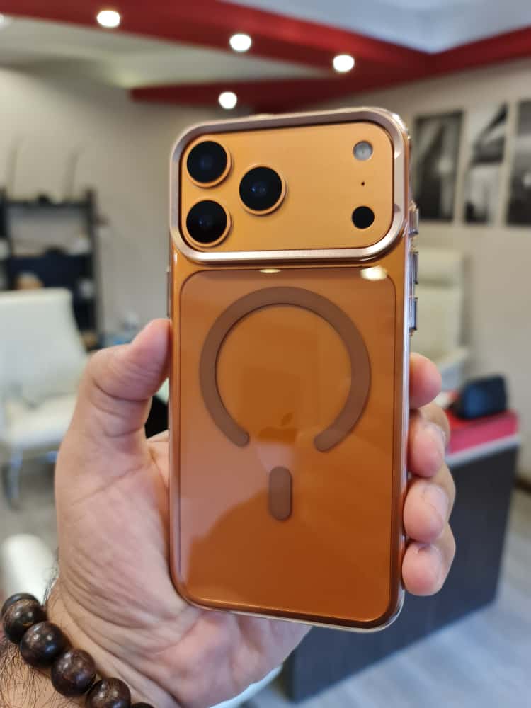 Gorgeous clear glossy case for iPhone (Orange)