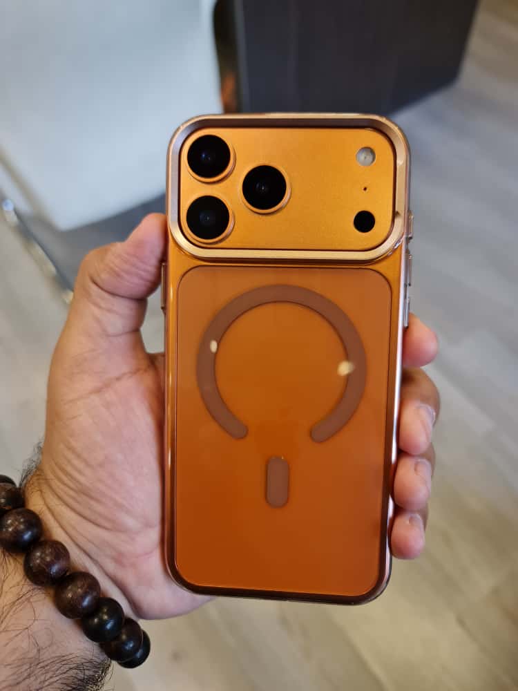 Gorgeous clear glossy case for iPhone (Orange)