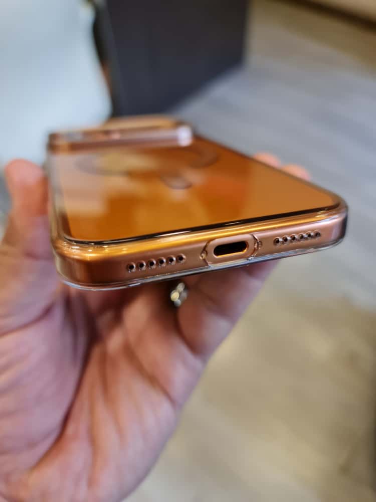 Gorgeous clear glossy case for iPhone (Orange)