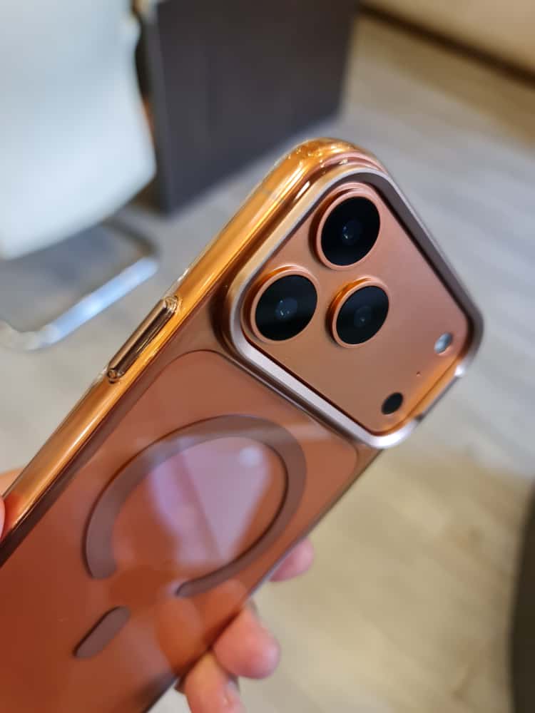 Gorgeous clear glossy case for iPhone (Orange)