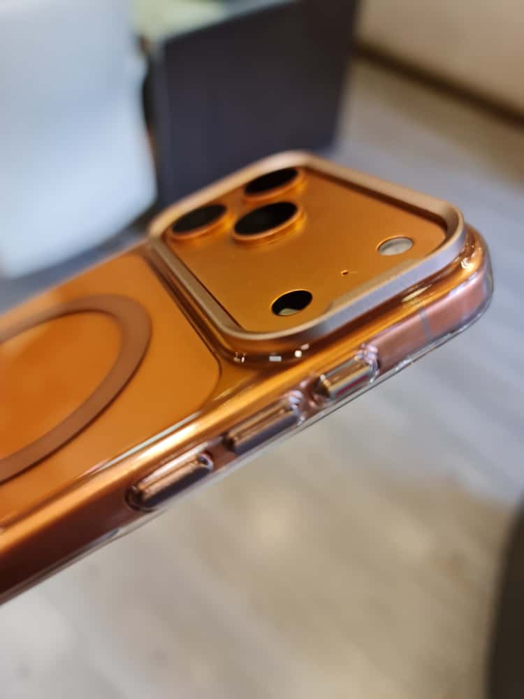 Gorgeous clear glossy case for iPhone (Orange)