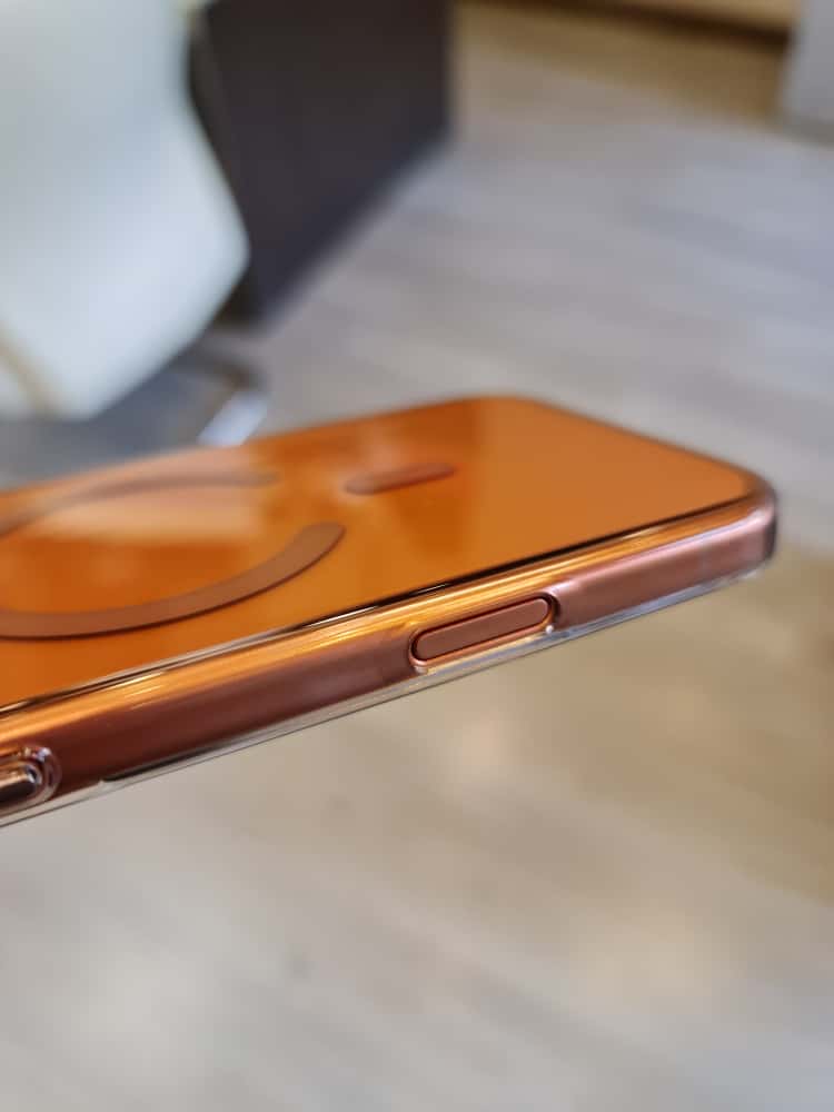 Gorgeous clear glossy case for iPhone (Orange)