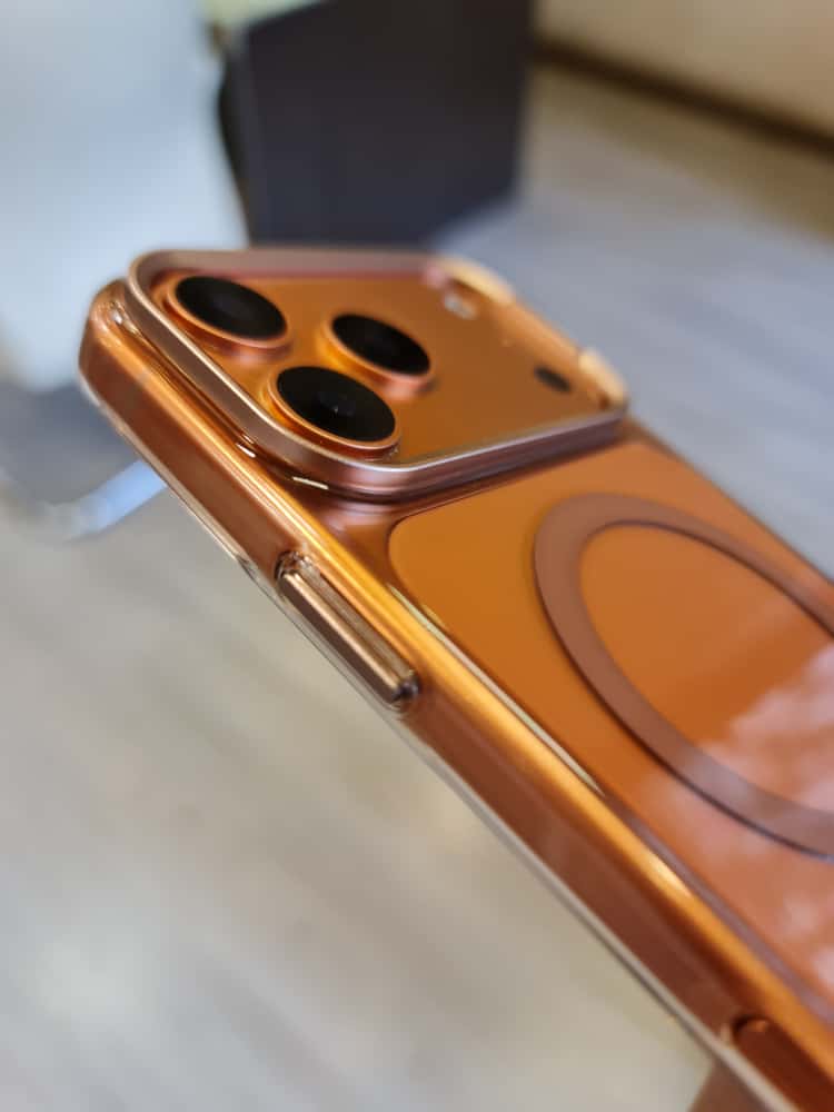 Gorgeous clear glossy case for iPhone (Orange)