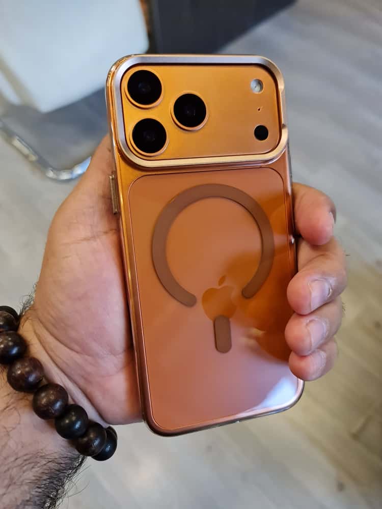 Gorgeous clear glossy case for iPhone (Orange)