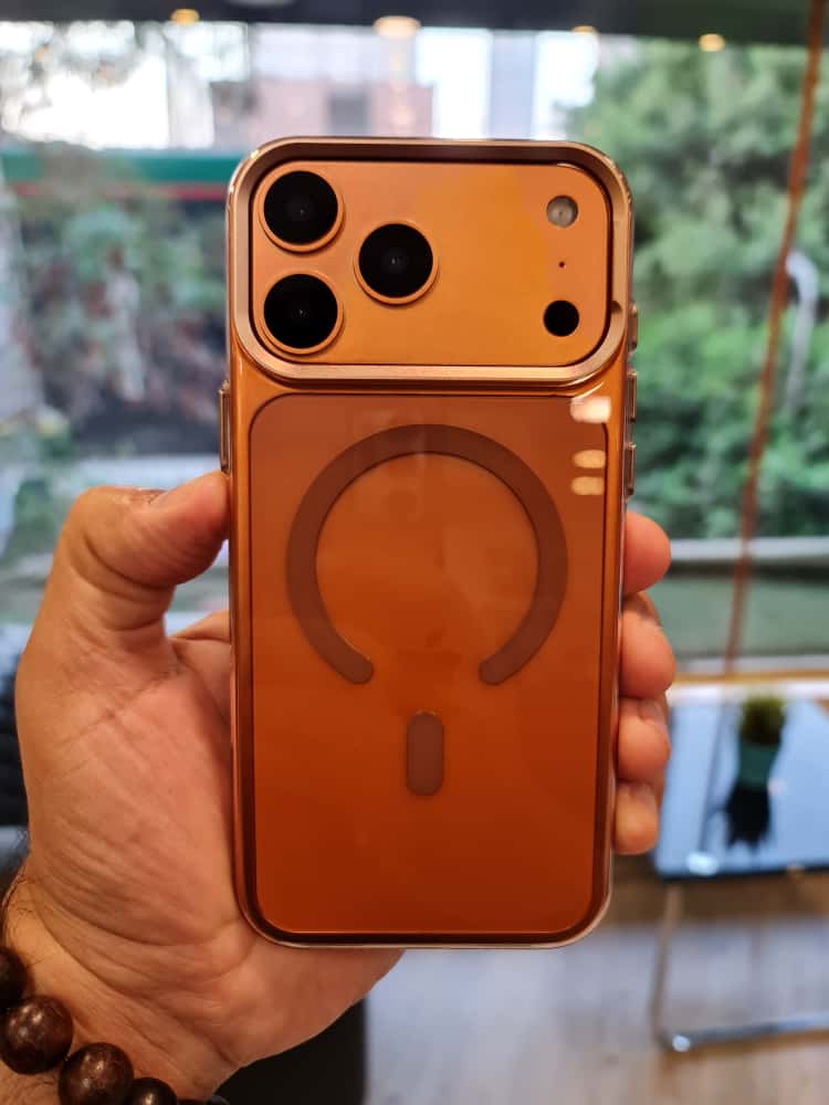 Gorgeous clear glossy case for iPhone (Orange)