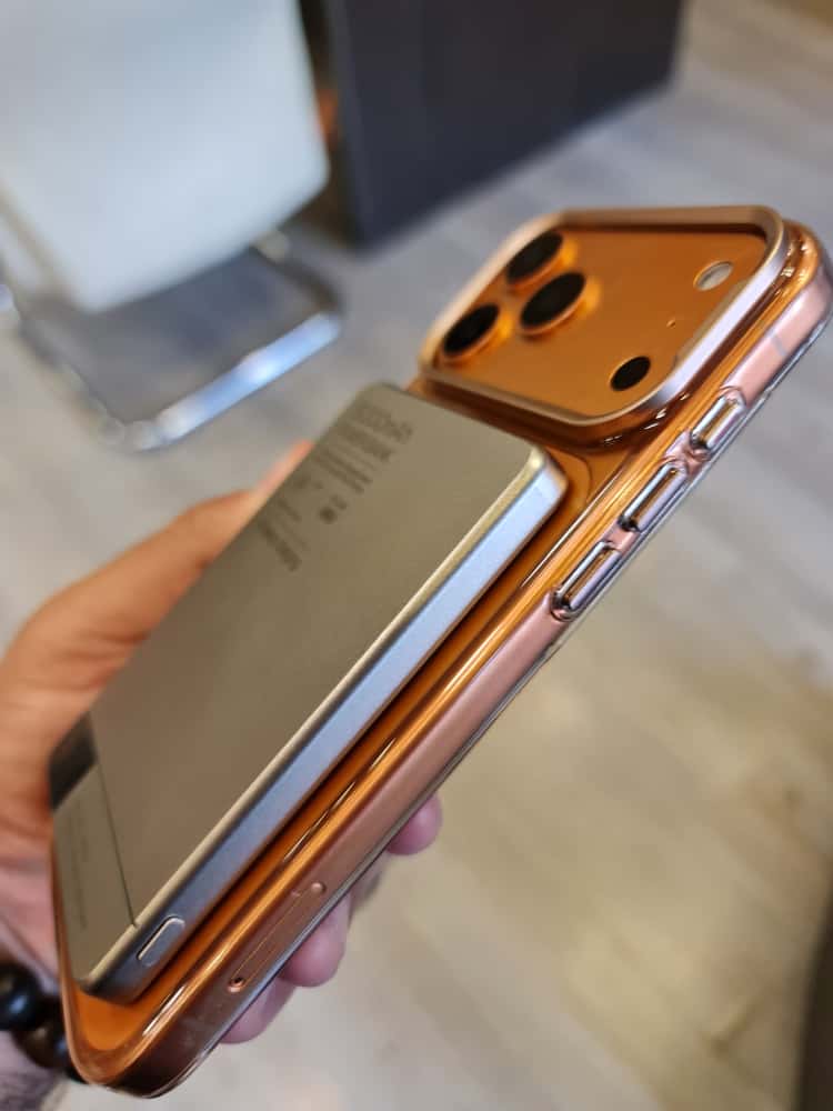 Gorgeous clear glossy case for iPhone (Orange)