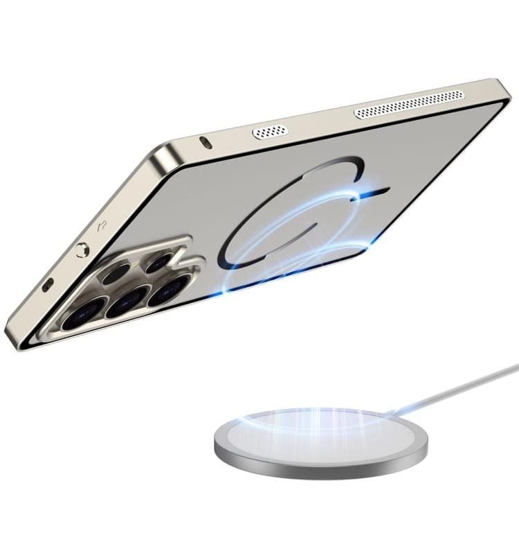 Metal Bumper Frame Frosted PC Back Cover Case For Samsung S26 Ultra